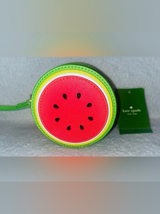 kate spade Handbags - KATE SPADE Make A Splash Round Watermelon Coin Purse